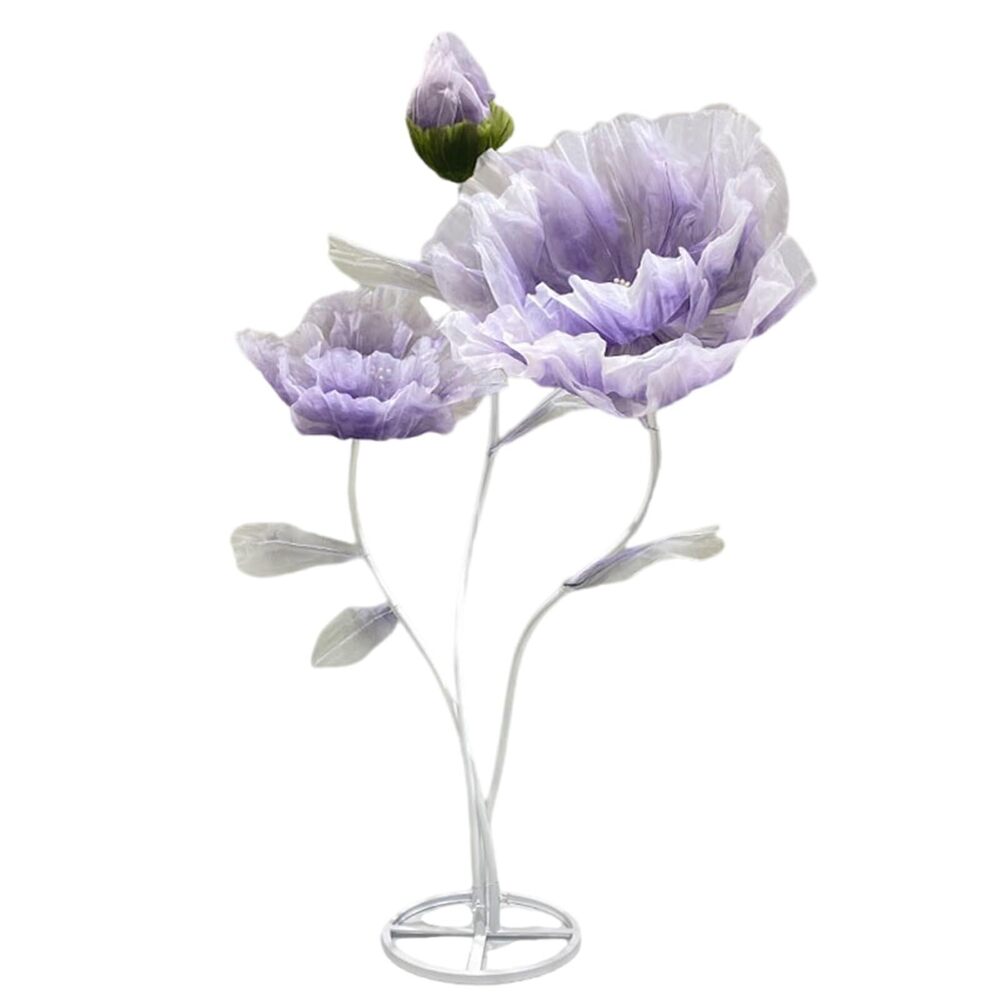 7500 Artificial Silk Flower Decoration, Large Flower with Standing Stems
